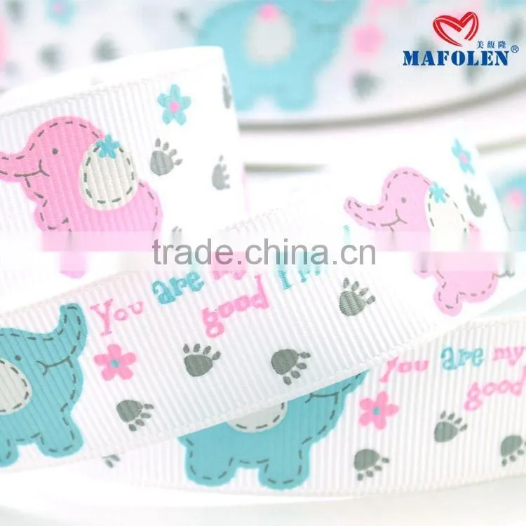 factory wholesale cheap ribbon hair bow with elastic band