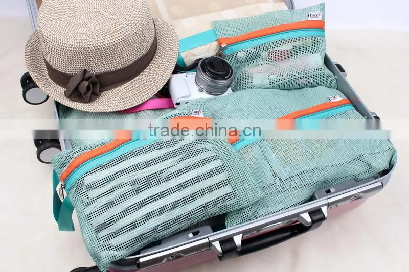 2016 Hot selling Mesh Style Portable Travel Zipper Storage Bag