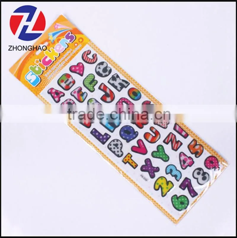 Hot sell wholesale personalized star shape puffy sticker