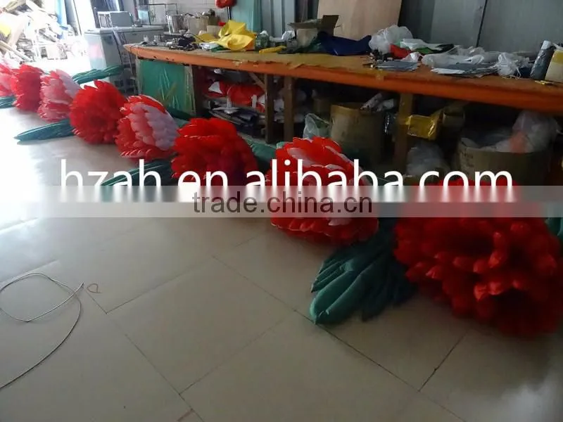 Wedding Decoration Red Inflatable Flower Chain