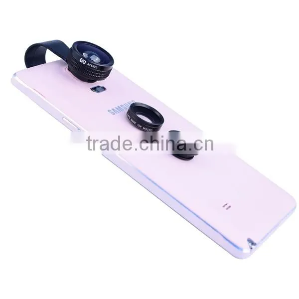 Universal Clip 3 in 1 180 Degree Fisheye Lens For iphone + Macro Lens + Wide Angel Lens