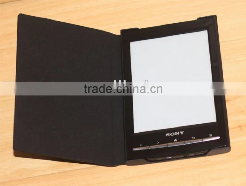 HARD SHELL SLIM BLACK LEATHER CASE COVER For SONY PRS T1 T2 +SCREEN PROTECTOR