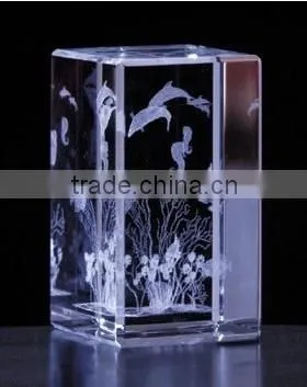 Artistic Factory Wholesale k9 crystal cube 3d Laser glass cube