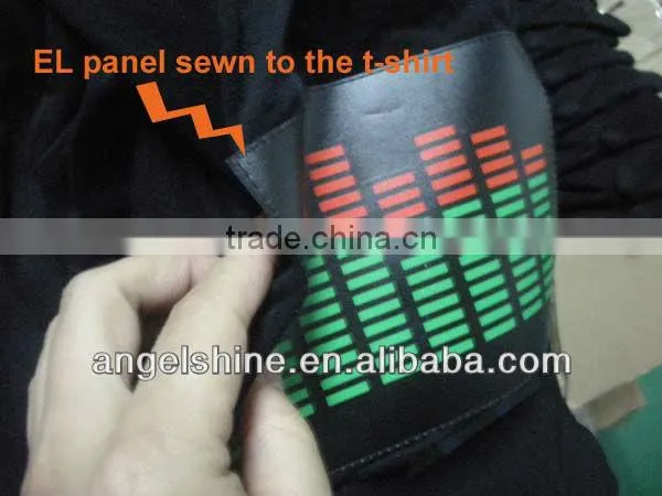 new-developed wireless sound active 3v el inverter for t-shirt