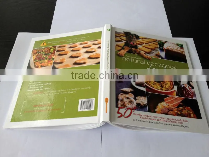 OEM professional cheap hardcover cook book printing