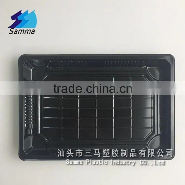 SM1-1108Black disposable plastic containers for food