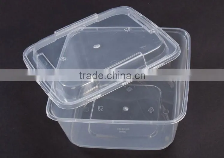 Plastic many size custom bento box japanese, food storage box with lid