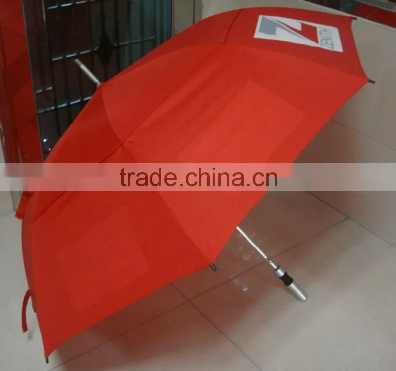 custom print umbrella,double canopy golf umbrella, aluminum umbrella