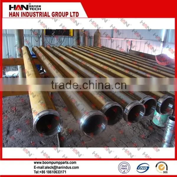 ST52 concrete pump delivery pipe/concrete pump pipe DN125 3000mm