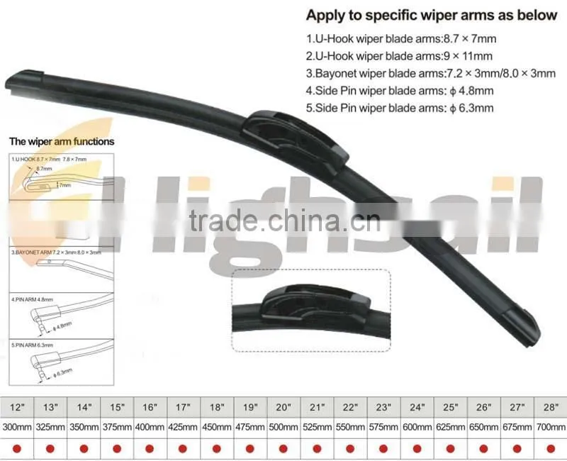 Latest Design Soft yada wiper blade