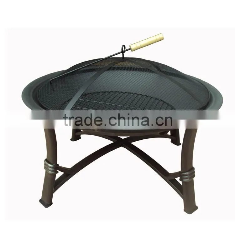 Cold Rolled Steel Metal Type round fire pits with cover
