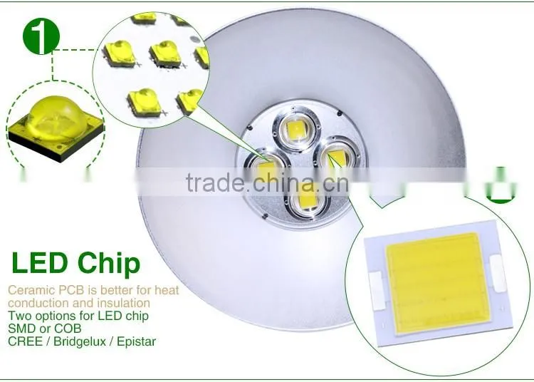 IP65 factory warehouse 100W 150W 200W led industrial high bay light