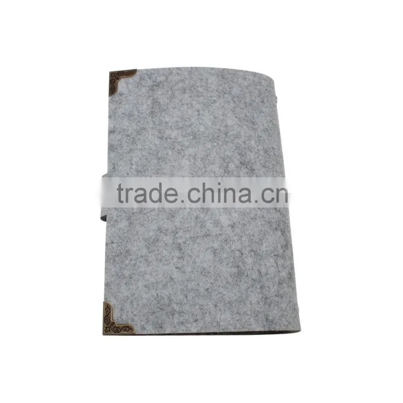 China factory wholesale felt notebooks and diary with clasp
