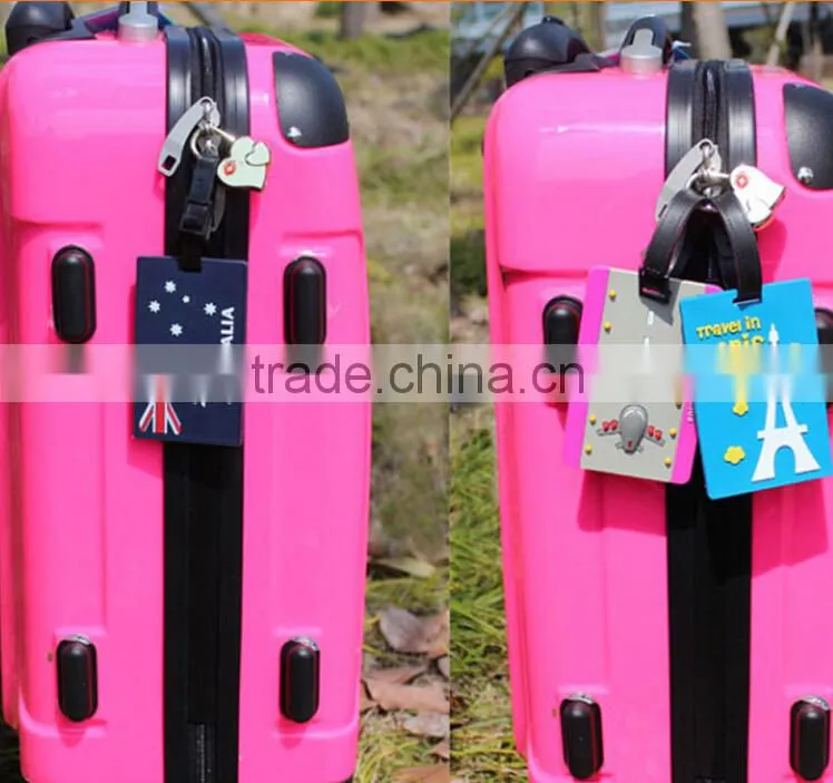 Customized PVC luggage tag, Hot sale PVC luggage tag, Promotional luggage tags