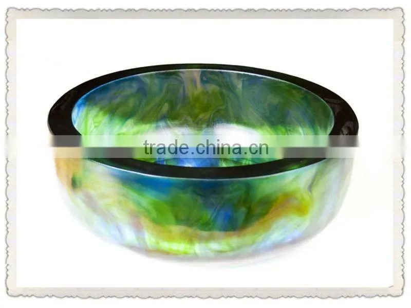 pate de verre crystal hotel decoration of blue matt dolphin sculpture