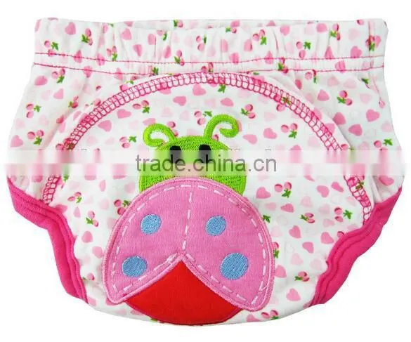 3 layer cartoon cat design baby cloth nappy, baby diaper, reusable baby nappy, cartoon embroidered training baby cloth nappy,