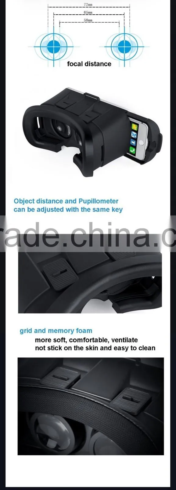 2016 Laridi cheap 3d virtual vr reality sex mp4 player video glasses 3d vr box