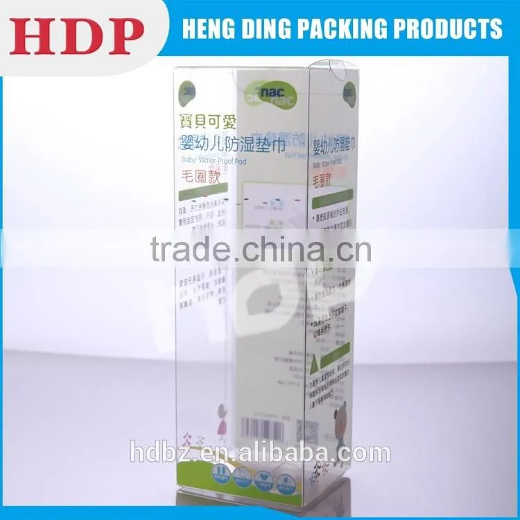 recyclable clear pvc packaging boxes custom logo