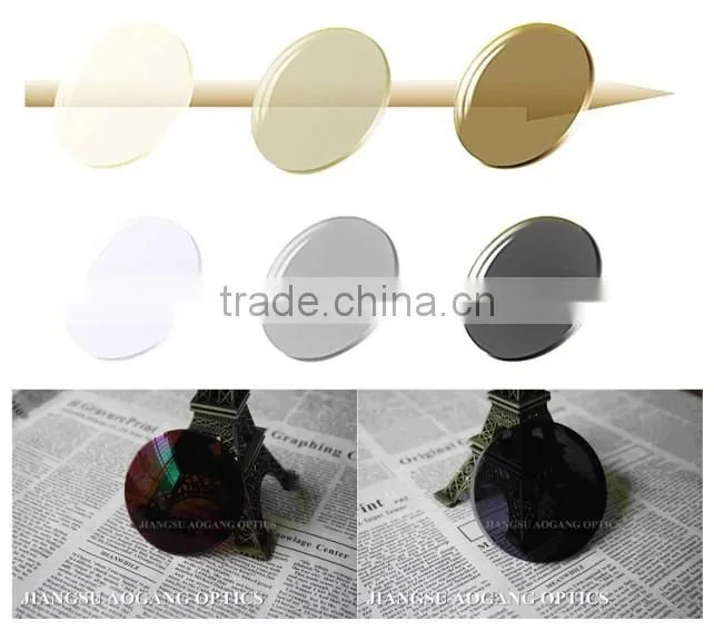 1.56 Photochromic Grey Flat top HC semi finished optical lens