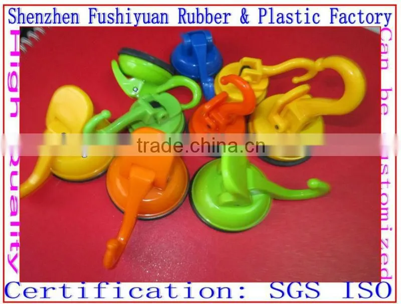 47 58mm vacuum drawing strong super market silicone rubber suction cup Plastic Suction Wall Robe Hook Hangers