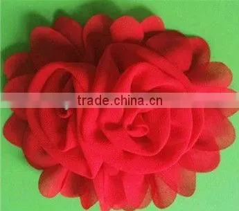 multicolour handmade mesh ribbon artificial flower