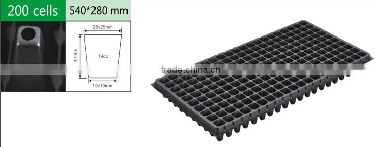 128 cells plastic flower seed tray