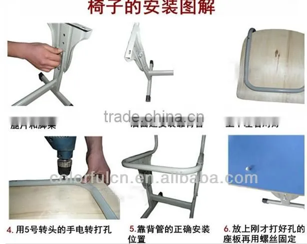 Modern Three School Sets Folding school laboratory furniture XG-206
