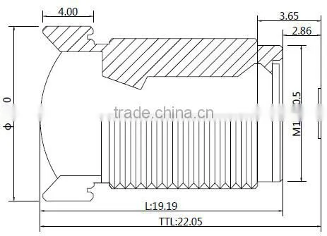factory rent in china cn aico new products camera hd 1/2.3 inch F2.0 m12 10mp 4.35mm cctv lens