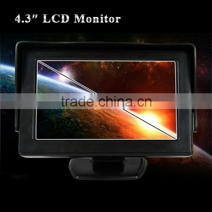 Factory price wall mount desktop 4.3inch 16:9 car headrest monitor with AV inputs