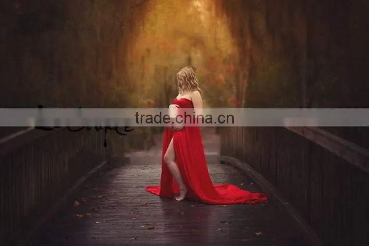Fancy Photography Maternity Dress Pregnant Clothes Maxi Chiffon Dress