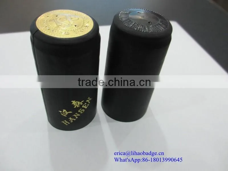 sulppy PVC cap, heat shrink cap, wine bottle sealing sleeve