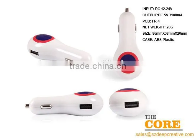 B3 three USB port car charger,3 port car charger,cheap car usb charger,Auto Charger