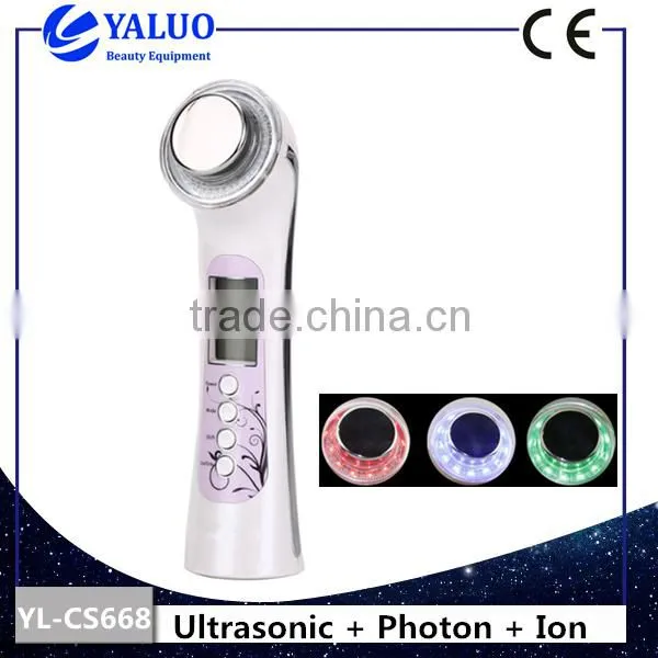 YALO 5 in 1 skin renewal ultrasound photon ion vibrating beauty machine