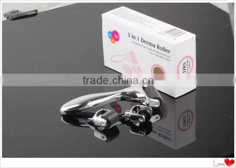 GTO original manufacture wholesale 3 in 1derma roller for eye, face and body use