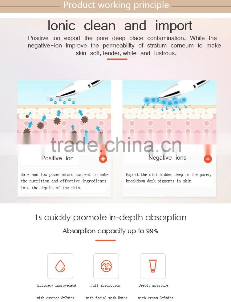 Anti age machine ion import machine for skin care