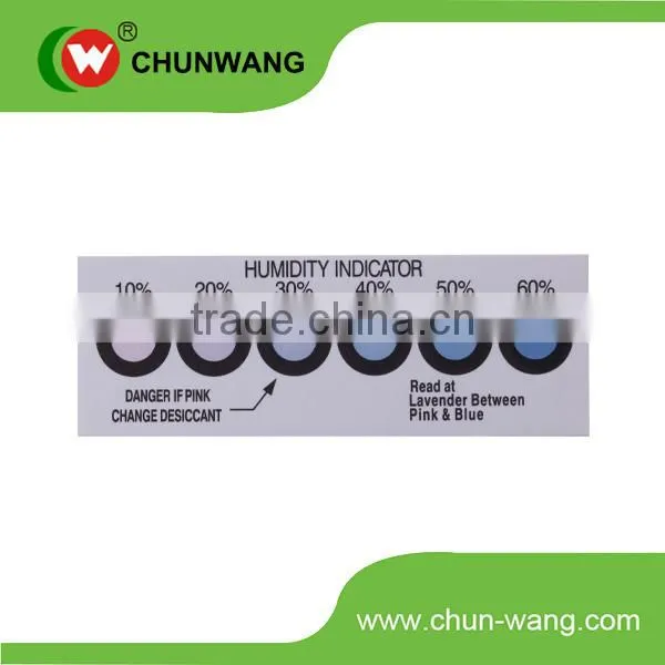 CoCl2 Free Moistureproof Packing Humidity Indicator Card, Paper Card Sheet