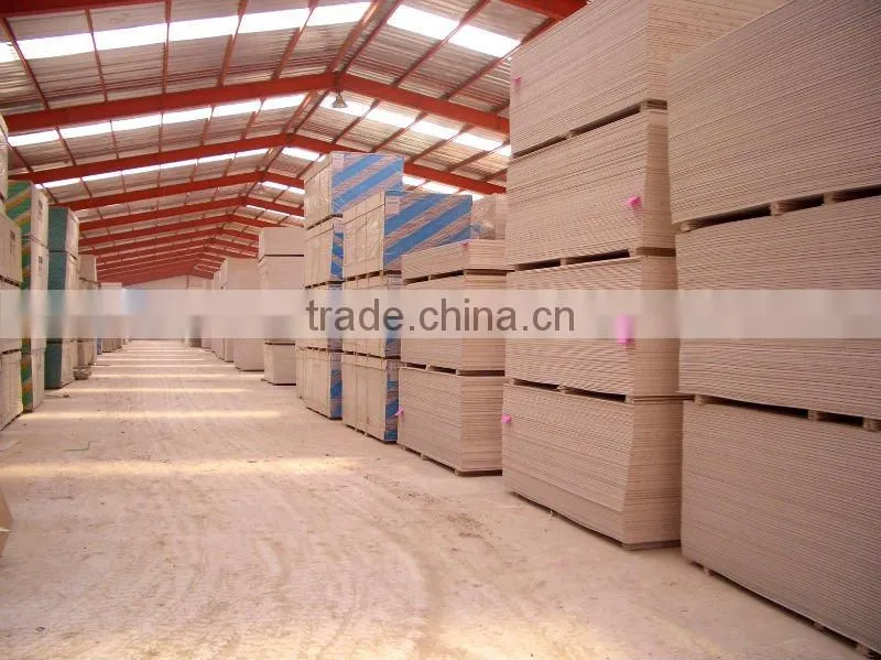 top quality moistureproof gypsum board green color drywall plasterboard