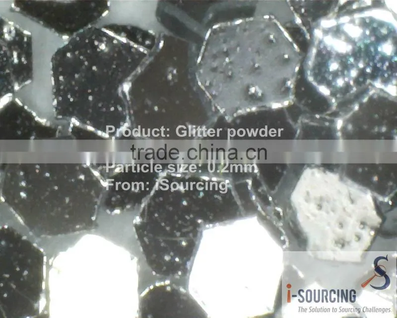 Bulk PET metallic glitter for plastic