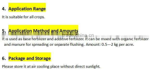 Compound Microbial Inoculant Fertilizer