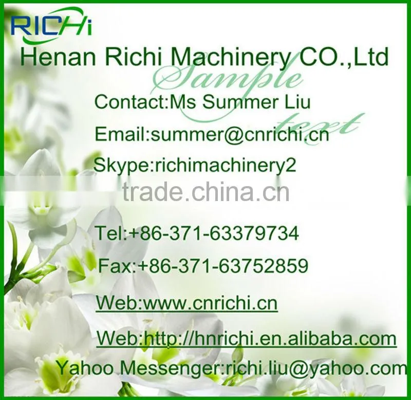 CE Approved Turn-key Biomass Pellet Plant / Wood Pellet Mill Supplier Henan Richi Machinery