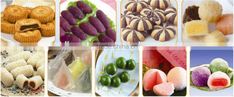 Automatic multi function mooncake encrusting machine