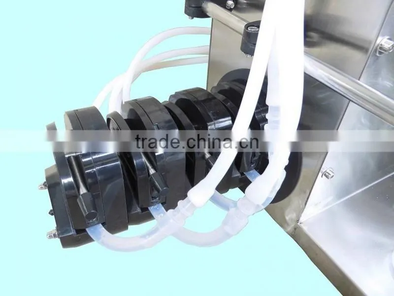Wholesale small electric 4 heads semi automatic fast pesticide liquid filling machine