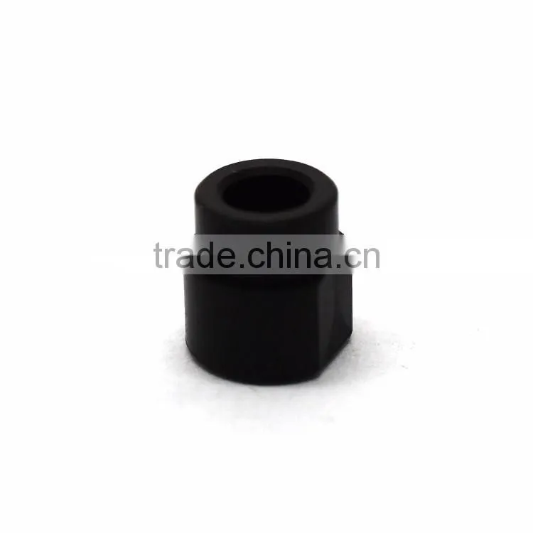 High precision CNC turning black plating aluminum aviation plug parts