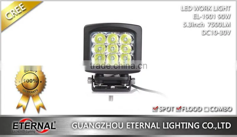 90W 5.3in 4x4 off-road ATV UTV SUV motorcycle automotive high power driving spot led work light