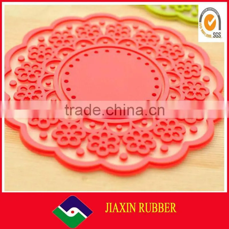 heat resistant design silicone coffeepot /tea cup coaster/mat
