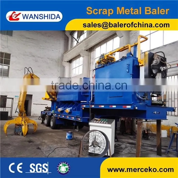 Y83D-3000A Mobile Scrap Baling Press machine with Trailer and Grab