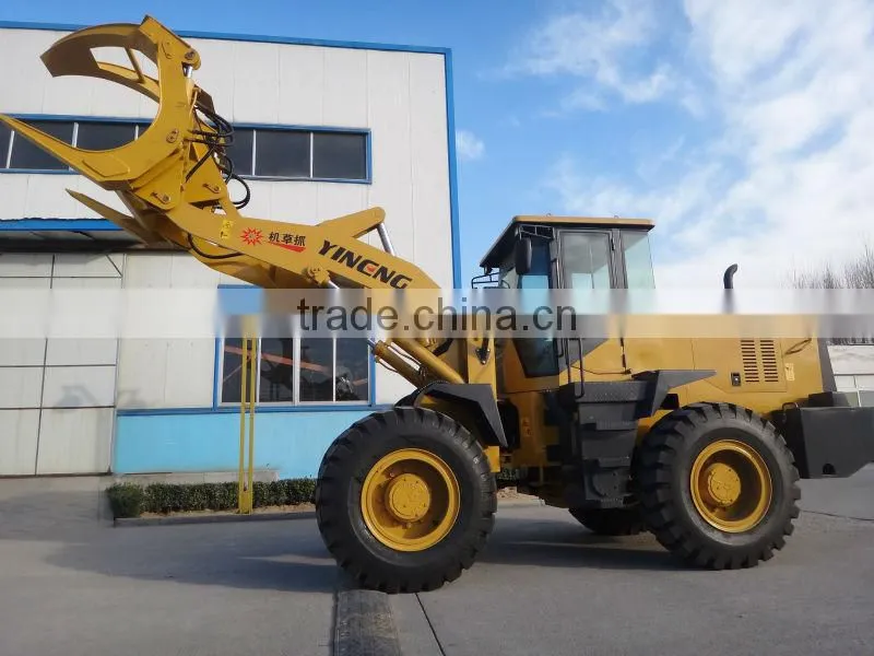 3 ton grass/ timber/log grab front loader (Dumping height: 4400mm)