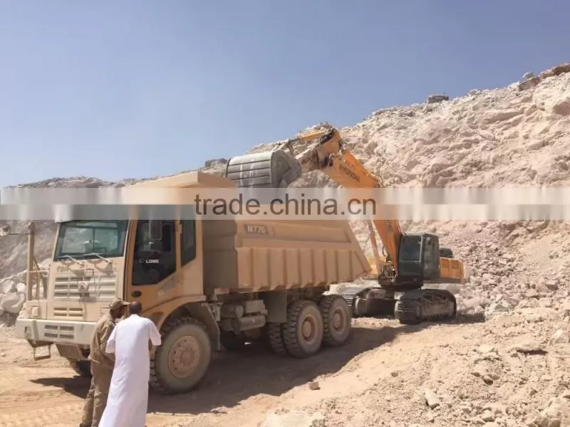 China LGMG 76T mining truck MT76 worked in Algeria