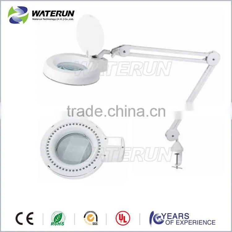 802L floor stand LED magnifying lamp in 48 pcs LED with clip