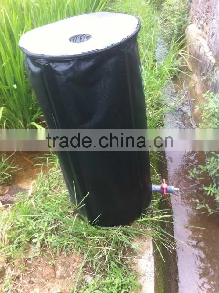 50GALLON/55GALLON/66GALLON Portable flexible collapsible Rain barrel/ WATER BUTTS